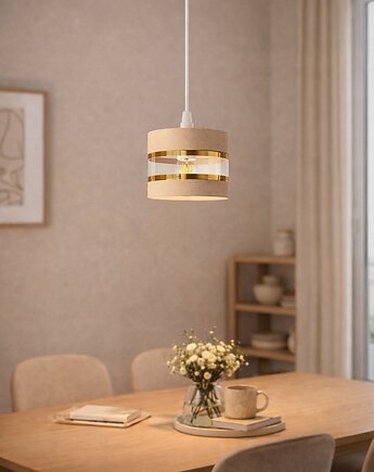Lampa Wisząca Casmira Kaszmirowo-Złota LED E27  15cm, SkyLighting