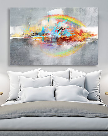 OBRAZ NA PŁÓTNIE - 120x80cm - ABSTRAKCJA HORYZONT, LUdesign gallery
