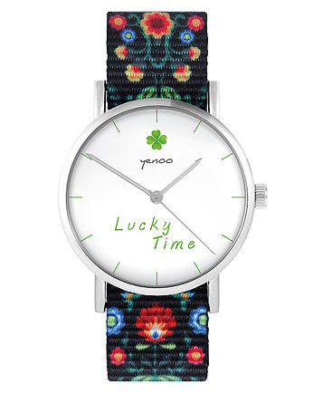 Zegarek - Lucky time - folk czarny, nato, yenoo