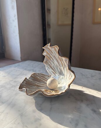 Ceramiczna ostryga na biżuterię muszla handmade Muszla Dekoracyjna, Maison Fragile