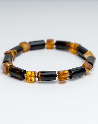 Personalizowana bransoletka męska bursztyn bałtycki, AmberMal