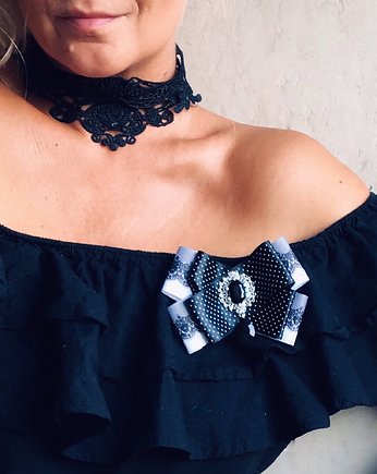 Brosza   Glamour, Pudrowy Różowy
