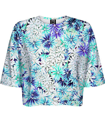 DR.CROW T-shirt Krótki CROP Bright Floral, DrCrow