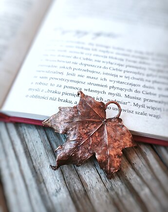Liść miedziany Klon Zwyczajny V, Treemasters Copper Jewelry