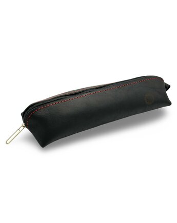 Etui na długopisy Piórnik skórzany tuba futerał Czarny Parker Quality, Parker Quality
