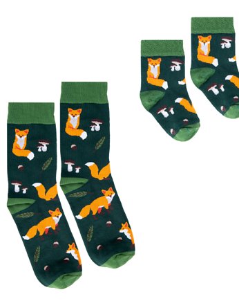 Skarpetki w Lisy dla Mamy i Niemowlaka, FAVES. Socks&Friends