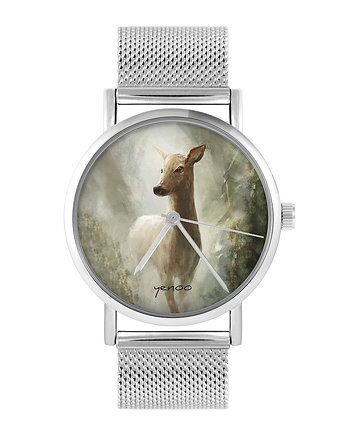 Zegarek - Sarna - bransoleta mesh, yenoo