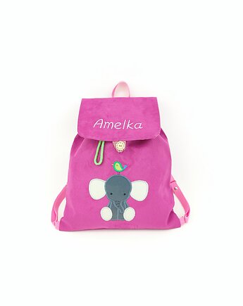 Plecak ze słonikiem, personalizowany prezent dla dziecka, Enitka Sweet Baby Room