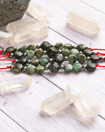 Ochrona, energia - obsydian, turkus afrykański, kaktusia