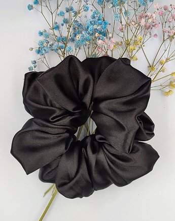 Scrunchie satynowa Black Mamba, Kate HomeMade