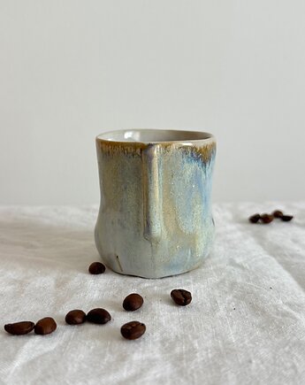 Mała Czarka Espresso Perłowy Błękit Ceramika 120 ml, bien.ceramics