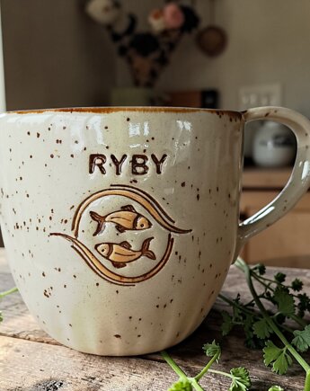 Kubek,,Znak zodiaku,,, CZARY GARY CERAMIKA