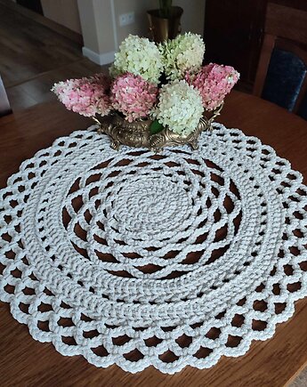 Serweta szydełkowa ze sznurka  70cm, MISZ MASZ Dorota Tyszko