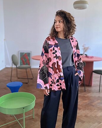 Dwustronne kimono Marsala, Zwei frauen
