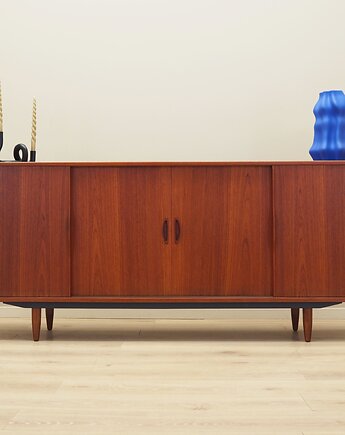 Sideboard tekowy, duński design, lata 70, produkcja: Dania, Przetwory design