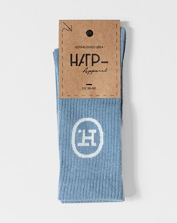 Skarpetki EGGIE niebieskie, HARP TEAM