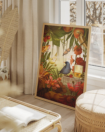 Plakat Odpoczynek, Dorota Piechocińska ilustraDORA
