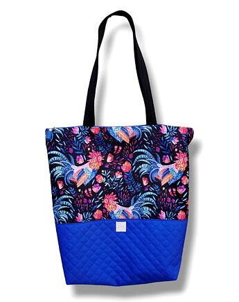 Torba shopper na zakupy wodoodporna shopperka torba na ramię koguty, Uszyciuch