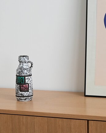 Wazon ceramiczny, niemiecki design, lata 70, produkcja: Strehla, Przetwory design