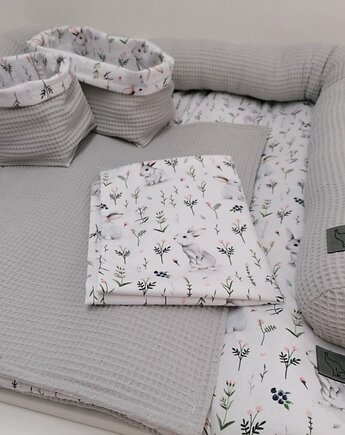 Komplet na przewijak, mata do przewijania, przewijak w króliczki, Enitka Sweet Baby Room