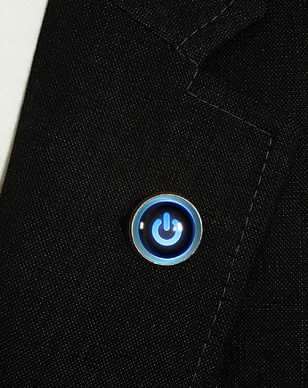 Power button - wpinka do marynarki - 0319, EgginEgg Men