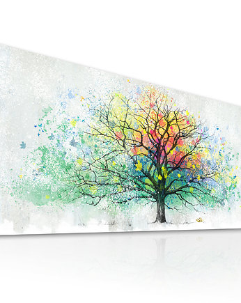 Grafika na płotnie Abstakcyjne drzewo- 150x60cm, LUdesign gallery
