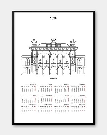 Kalendarz Wiedeń 2026, Pracownia Och Art
