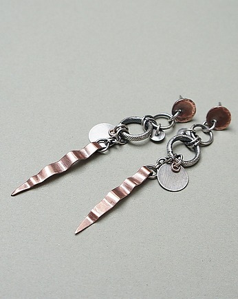 Kolczyki srebrne Kły /cooper/, Katia i krokodyl