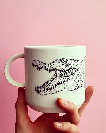 PORCELANOWY DUŻY KUBEK 450 ml, KARCER ceramics