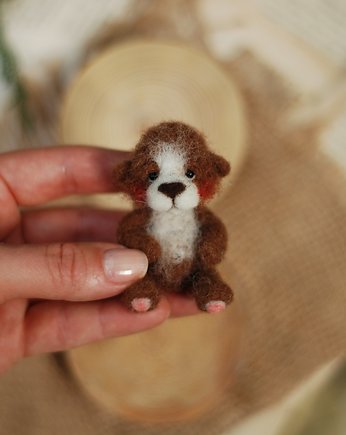 Miś Miniaturka- Brązowy, BoboLobo Handicraft