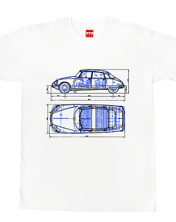 Koszulka CITROEN DS BLUE tshirt, 777 Tshirts