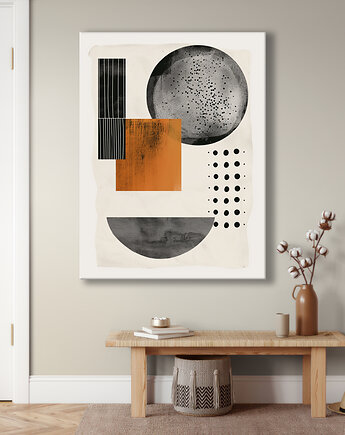 Geometria natury - Obraz na płótnie - Druk Blejtrama, Minimalizm, Loft #52, Black Sapphire Art