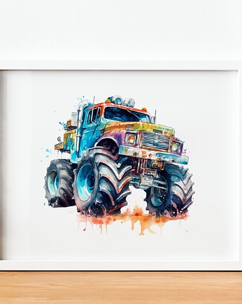 Plakat Monster Truck P187, OSOBY - Prezent dla dziecka