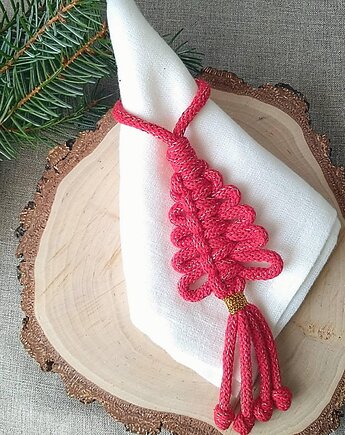 4szt. Ozdoba na serwetkę, sztućce, stół Święta Bożego Narodzenia, choinka, ACTP