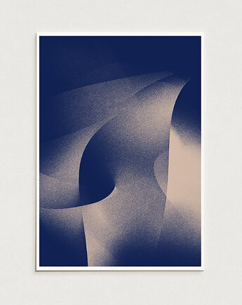 Plakat abstract gradient / Oryginalna grafika / poster print, Alina Rybacka