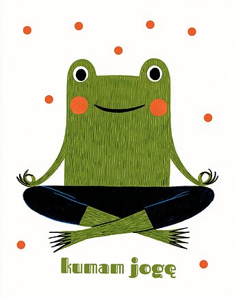 Plakat  kumam jogę 50X70CM, polkastudio