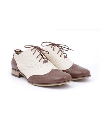 Skórzane półbuty jazzówki Zapato model 246 beżowo-brązowy, Zapato