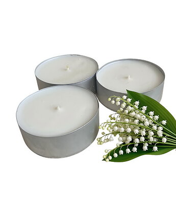 XXL Lily of The Valley 3 szt. tealight 105g wosk sojowy (dostępne inne zapachy), Coccola JEWELLERY