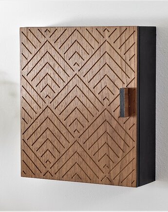 Szafka na klucze, skrzynka na klucze, orzech, Silva Drewniane Dekoracje