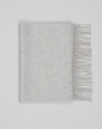 Szalik kaszmirowy cachemire szary, BORGIO