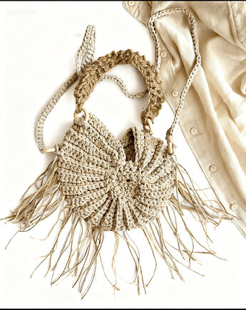 Torebka Boho MUSZELKA  Handmade Agrafka Studio, Agrafka studio