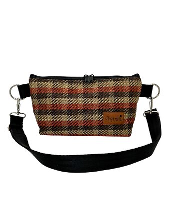 Torebka "Jesienny pled" tkanina tapicerska, MUSHI