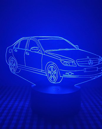 Lampka LED samochód, spersonalizowana, Rubiostus