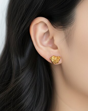 Kolczyki Sztyfty z Pirytem, TulipBIJOU