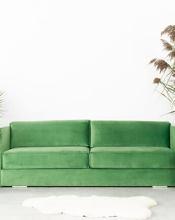 Sofa HAGA zielona, skandynawski design, Przetwory design