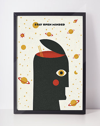 plakat // stay open midned // a3, Klawe Rzeczy