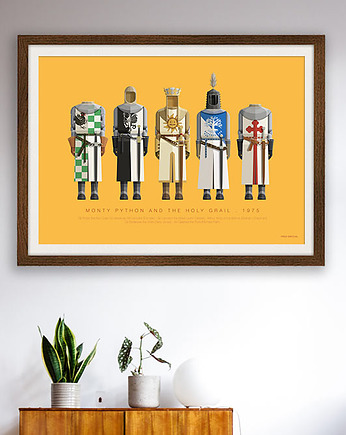Monty Python i Święty Graal - plakat 50x70 cm, minimalmill