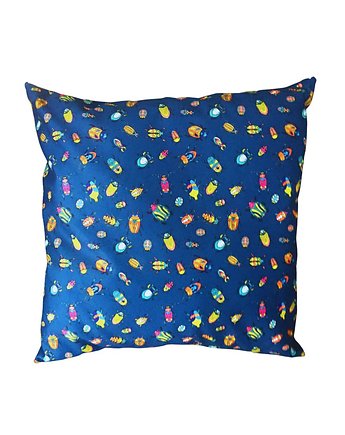 Poduszka dekoracyjna VELVET Kolorowe Żuczki, Nukko Design