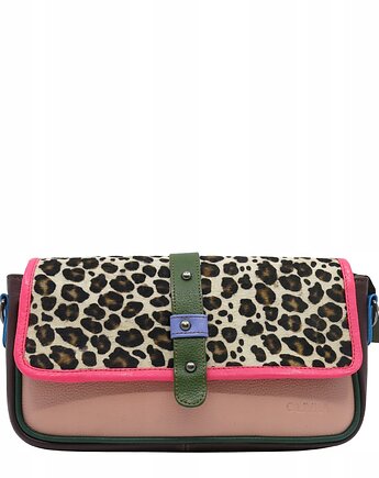 Torebka damska skóra naturalna klapka wzór piękna unikatowa, Olivka Warsaw