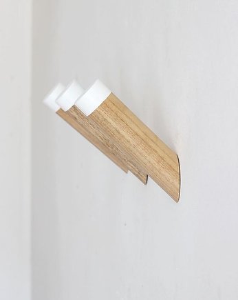 Drewniany wieszak circle white, Little Wood Bunny